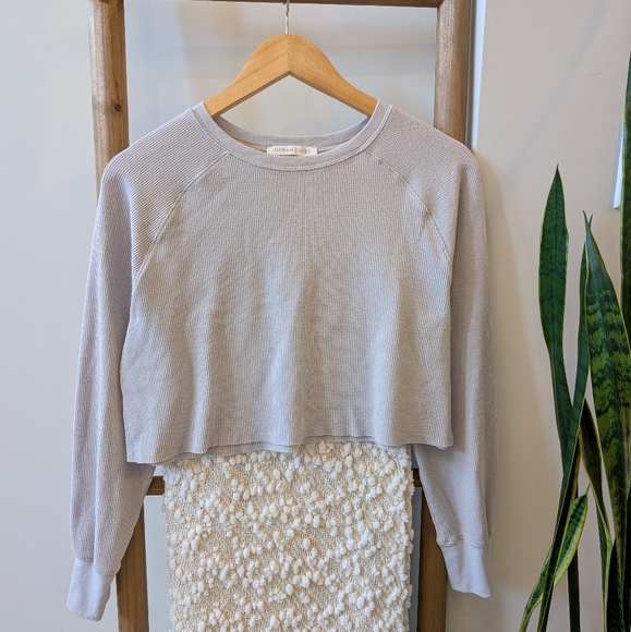 Urban Daizy Waffle Knit Long Sleeve Women's Top - Picture 4 of 6